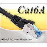 Netzwerkkabel / Patchkabel Cat6A - Class EA, 1m